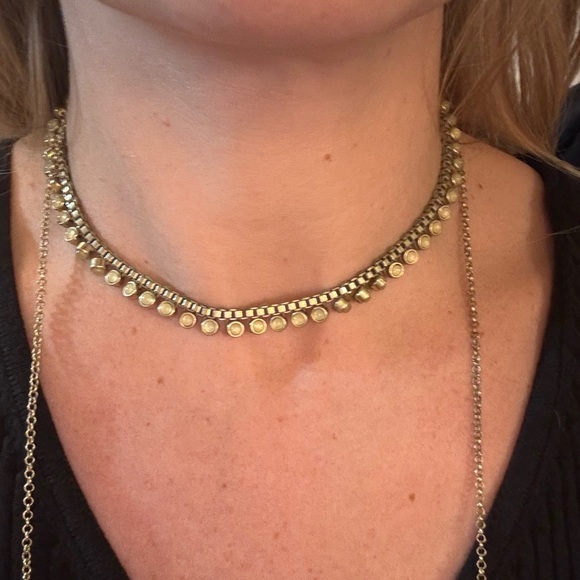 Free People Gold Lariat Necklace - Picture 3 of 3